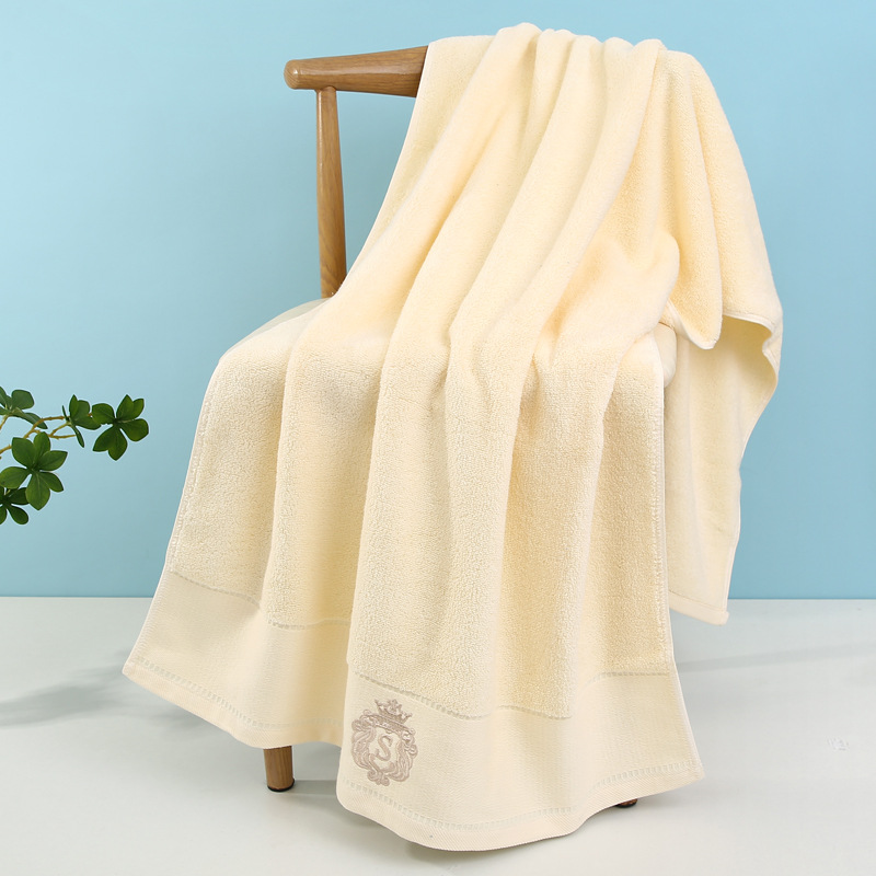 Pure Cotton Bath Towel All Cotton Wholesale Thickened Absorbent Embroidery Hotel Foreign Trade Bath Towel Custom Logo Gift Bath Towel Application Scenario