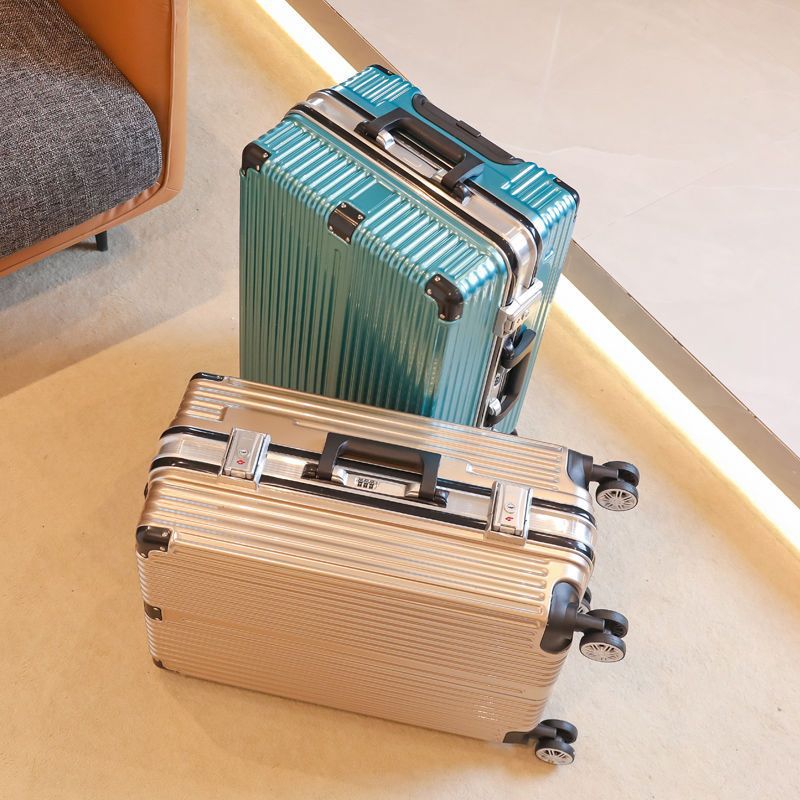 Luggage Small Aluminum Frame Luggage Trolley Box Women's And Men's Cardan Wheel Specification drawing