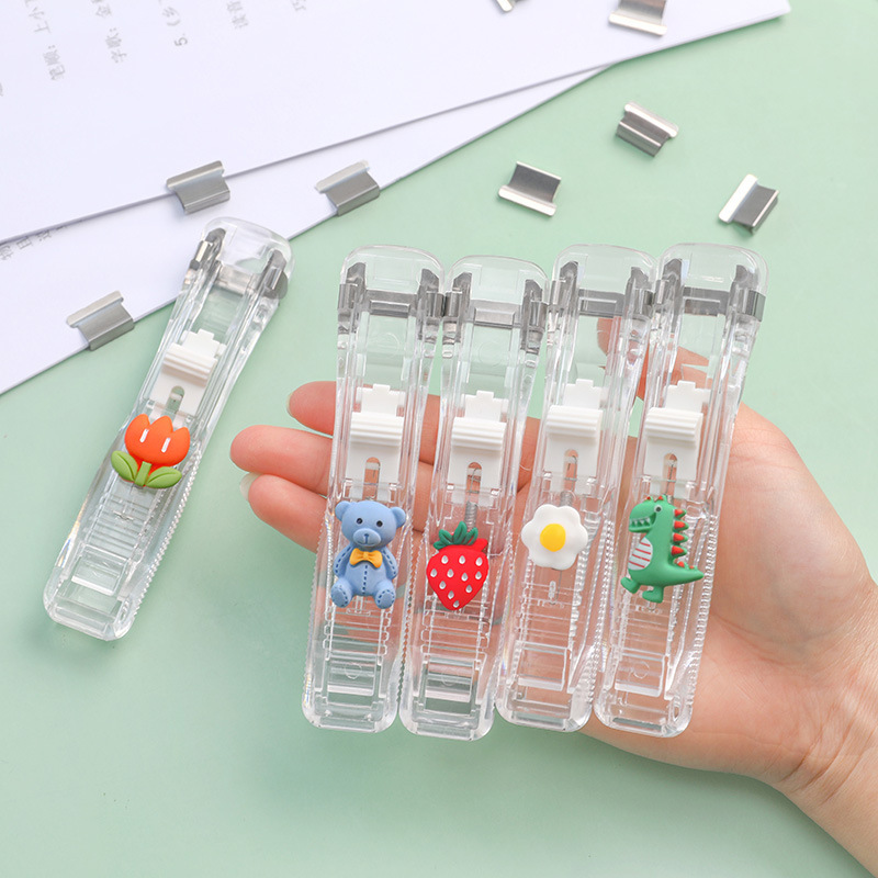 Cartoon multi-functional pusher, learning materials organization and fixation device, student book binding, test paper supplementary clip, binding clip Application Scenario