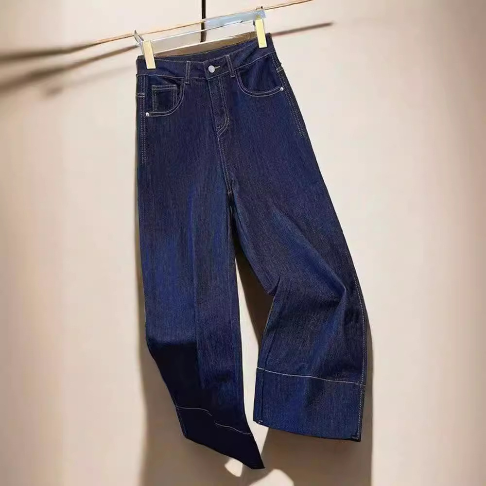 破洞裤子/牛仔短裤女高腰韩版/工装裤/女士修身牛仔裤/牛仔裤细节图