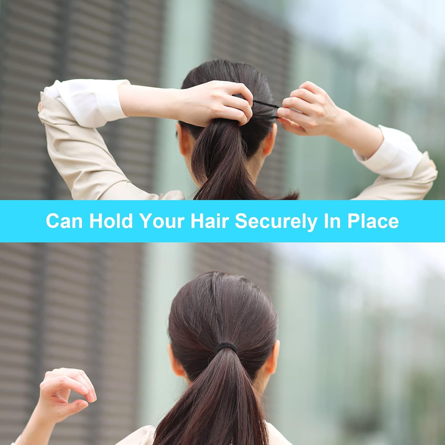 3mm无接缝高弹力发圈不伤发耐用扎头发皮筋简约气质发绳头绳发饰详情9