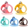 New style cat chest and back strap, fresh checkered cat leash, anti-escape pet chest and back strap in stock wholesale Item Picture