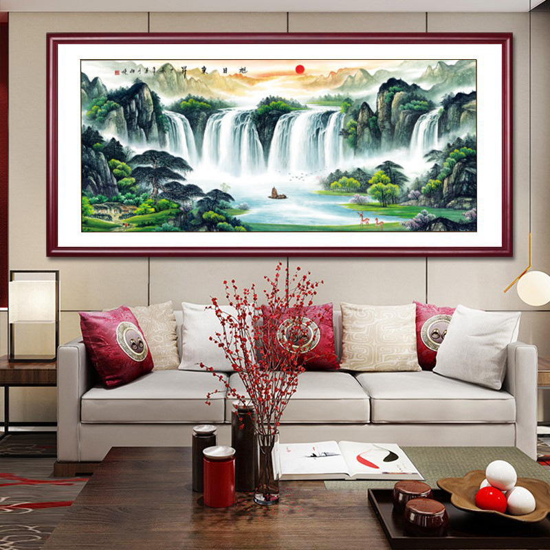 年画仿古/十字绣工艺品/苏绣牡丹/素坯/传统文化产品图