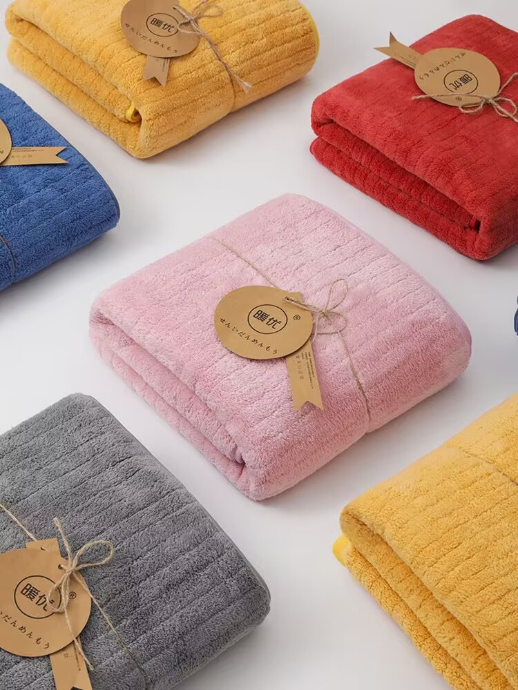 Bath Towel Couples Household Non-Pure Cotton Absorbent Male And Female Adult Bath Wrap Towel Soft Skin Wrap Head Towel Application Scenario