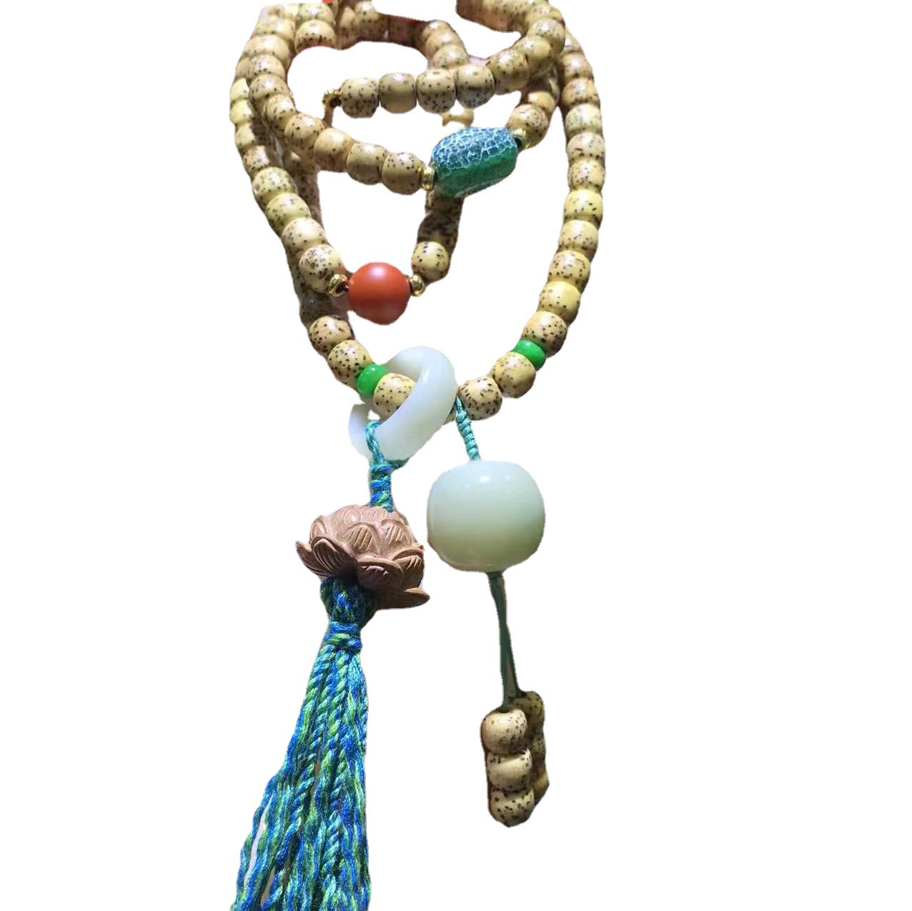 Live Source Wholesale Original Ecological Gold Seed Star Moon Bodhi Bracelet Ethnic Style Play Buddhist Bead Bracelet Necklace Item Picture