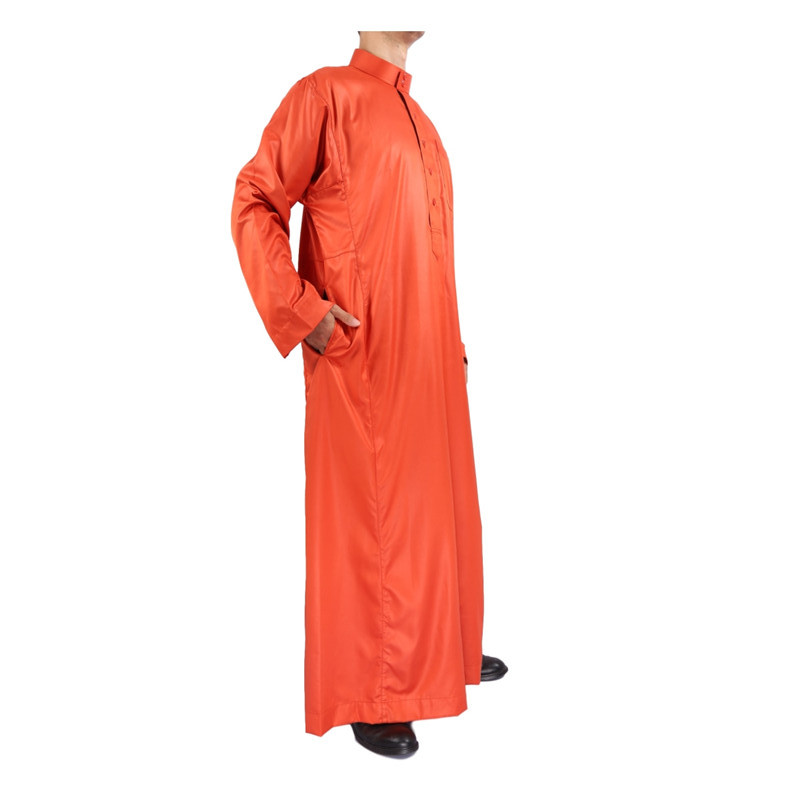 Middle Eastern Robe shirt collar washed velvet Saudi robe AL HARAMAIN Item Picture