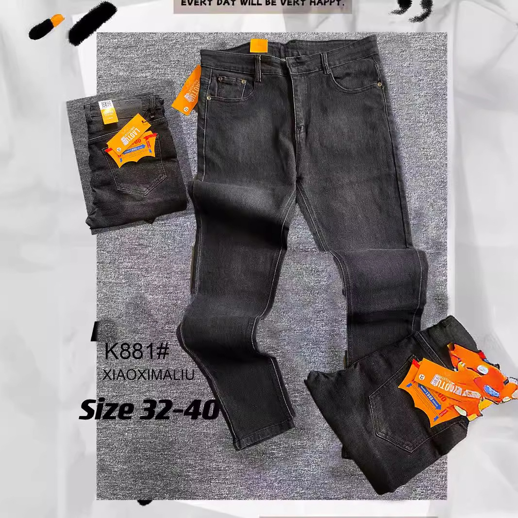 Wholesale factory of men's jeans, export straight-leg jeans, cross-border men's jeans trade foreign men Application Scenario