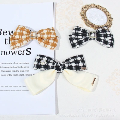 South Korea texture imitation wool small incense style child webbing DIY bow hand for hair materials ribbon clothing thumbnail