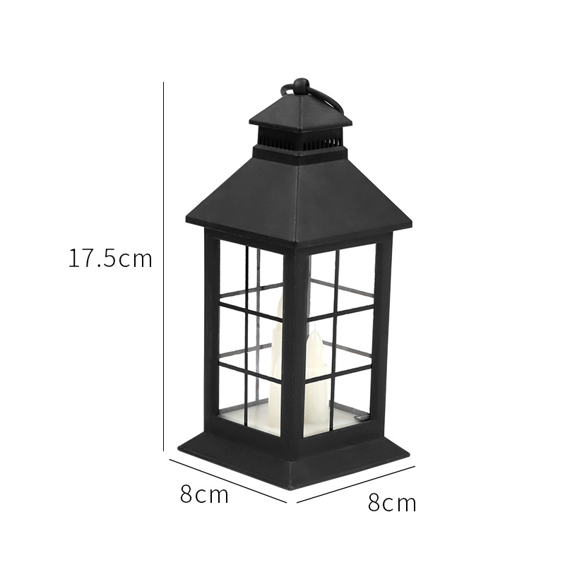 Amazon Christmas LED illuminated pointed-head windowed wind lamp, hand-held lamp, decorative horse lantern, candle wind lamp Application Scenario
