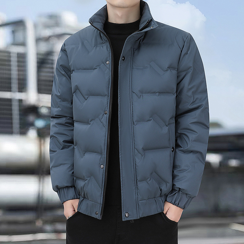 Graphene Warm 2025 New light and warm down jacket for men's winter trend brand stand-up collar winter wear thickened white duck down jacket