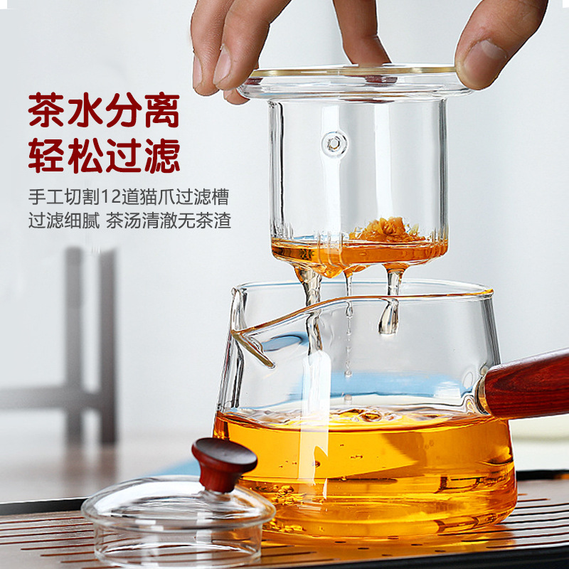 Customized high-temperature resistant glass tea POTS, electric ceramic tea stoves, household water kettles, wholesale glass tea sets Specification image