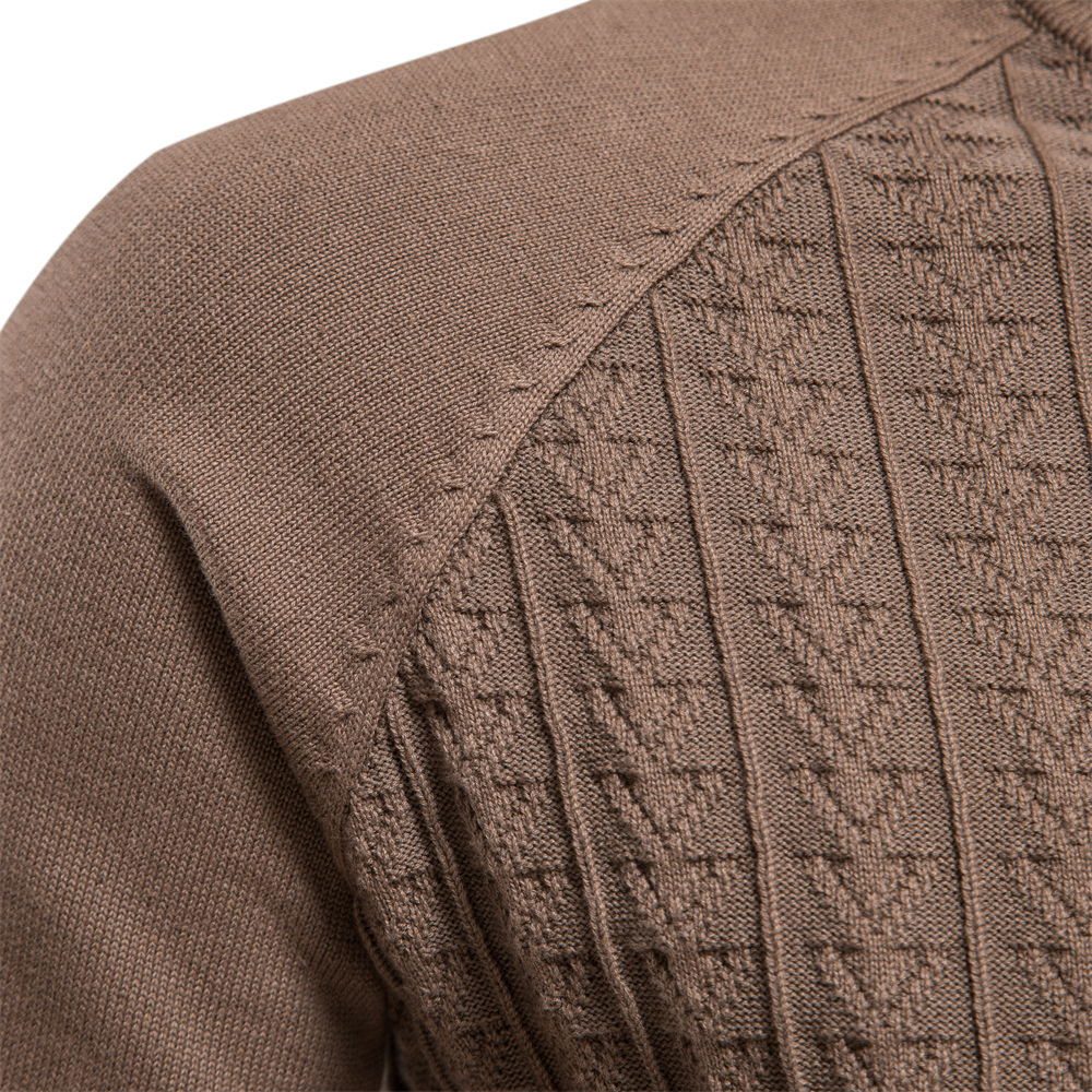 Ouma Cross-border Foreign Trade Autumn and Winter new men's high-neck pullover Japanese-style sweater, solid color neck sweater for men on the street Specification image