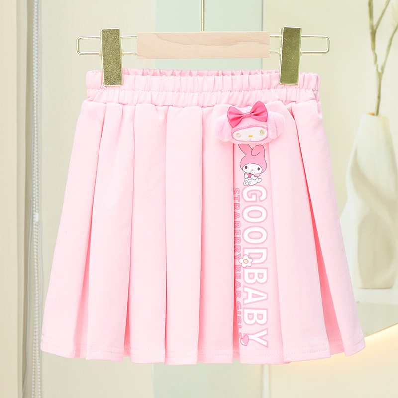 The new pleated skirts for girls in the autumn and winter of 2024 are stylish and versatile. The short skirts are suitable for children's outerwear and cartoon children's clothing Application Scenario