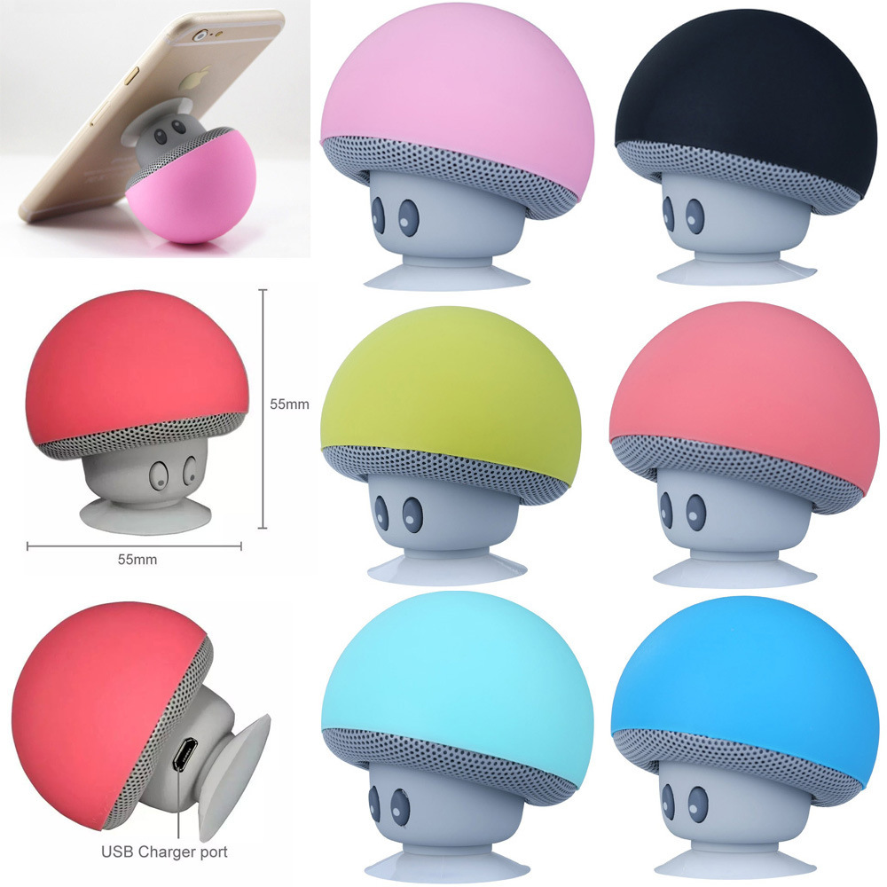 Mini mushroom head Bluetooth speaker, portable phone stand, mushroom gift, wireless small speaker in stock Item Picture