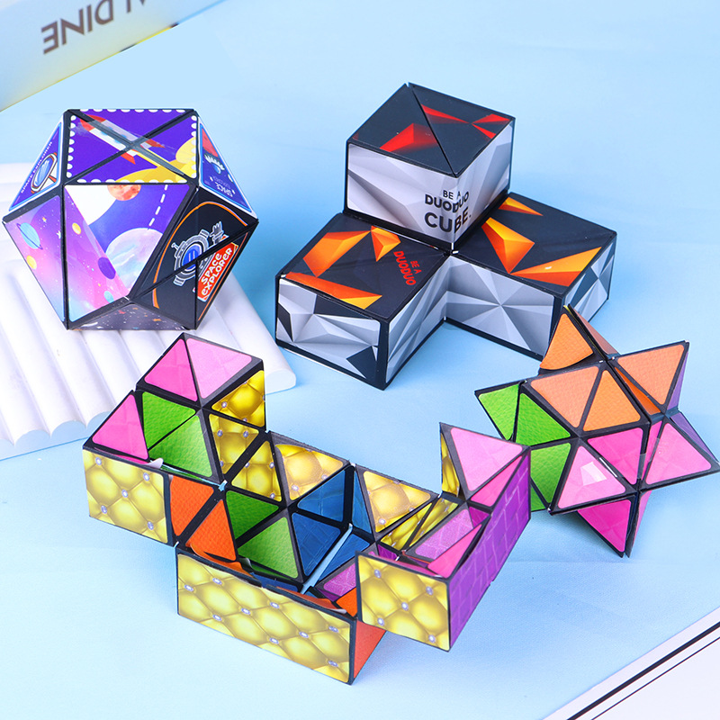 Douyin's same style unlimited 3D Rubik's Cube children's stress-relieving magnetic Rubik's Cube magnetic versatile irregular-shaped toy