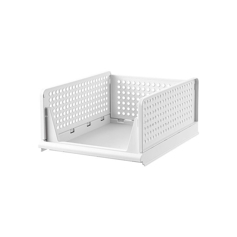Clothes storage baskets can be stacked with drawer-type storage baskets, multi-layer partitions for wardrobe organization, and pull-out folding storage boxes Item Picture