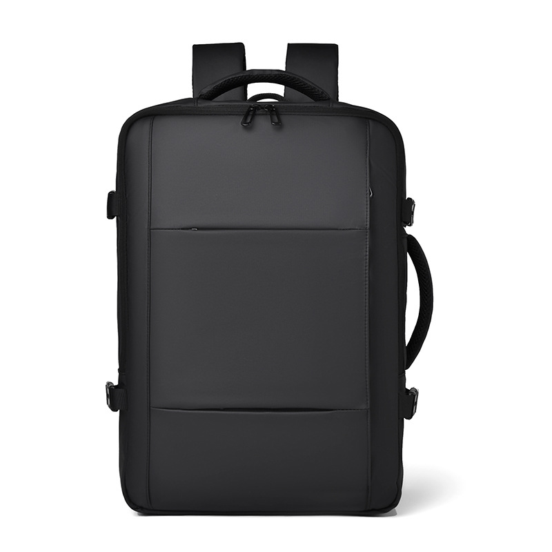 The new multi-functional large-capacity leather film backpack, computer bag and men's travel backpack can be expanded for commuting to work Item Picture