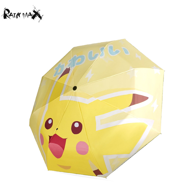 Fully automatic advertising umbrellas are custom-printed and wholesale. Children's cartoon cute folding sun umbrellas for both sunny and rainy days, for both men and women Application Scenario