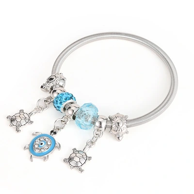 2022 New Female Love Diamond Tortoise Drip Bracelet Europe And The United States Fashion Cross-Border Crystal Spring Hand Bracelet