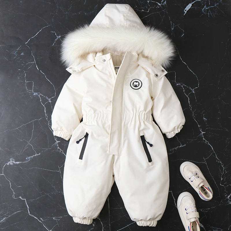 European and American style baby ski suit one-piece suit, baby climbing suit, Hayi 2022 winter new children's clothing one-piece suit Specification image