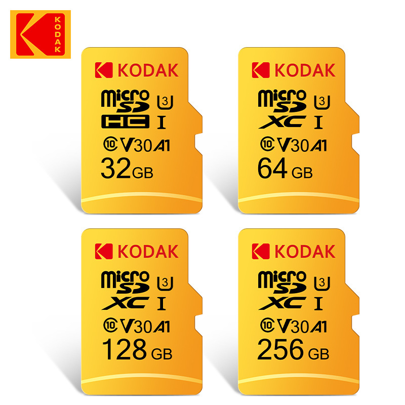 批发Kodak/柯达TF卡128G内存卡U3 4K高清行车记录仪监控存储卡