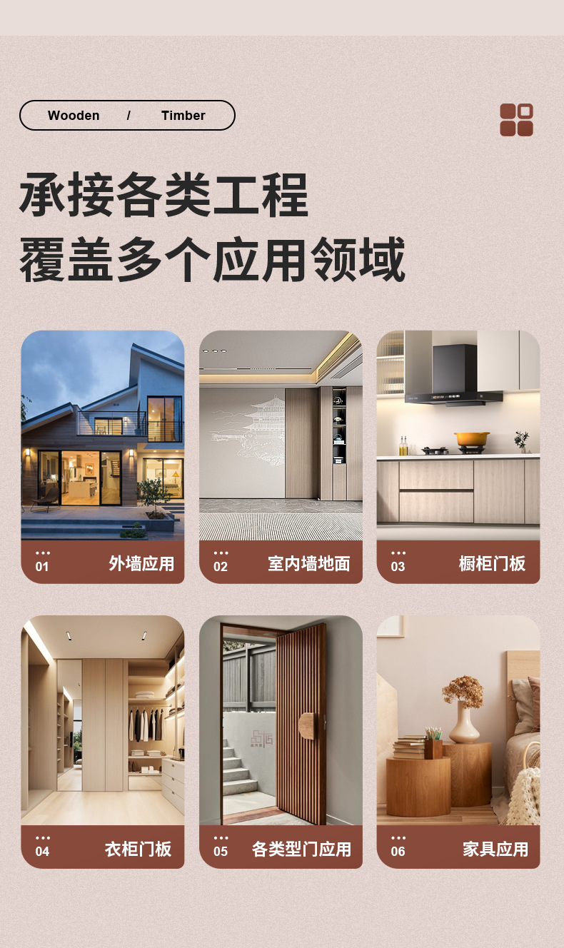 Log door, bedroom interior door, glass door, Sino-US French pure original solid wood composite lacquered door, soundproof, safe and anti-theft pic 6