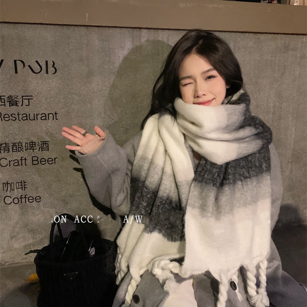 围巾/围巾针织/丝巾女长款百搭/穆斯林用品女士穆斯林/红色围巾细节图