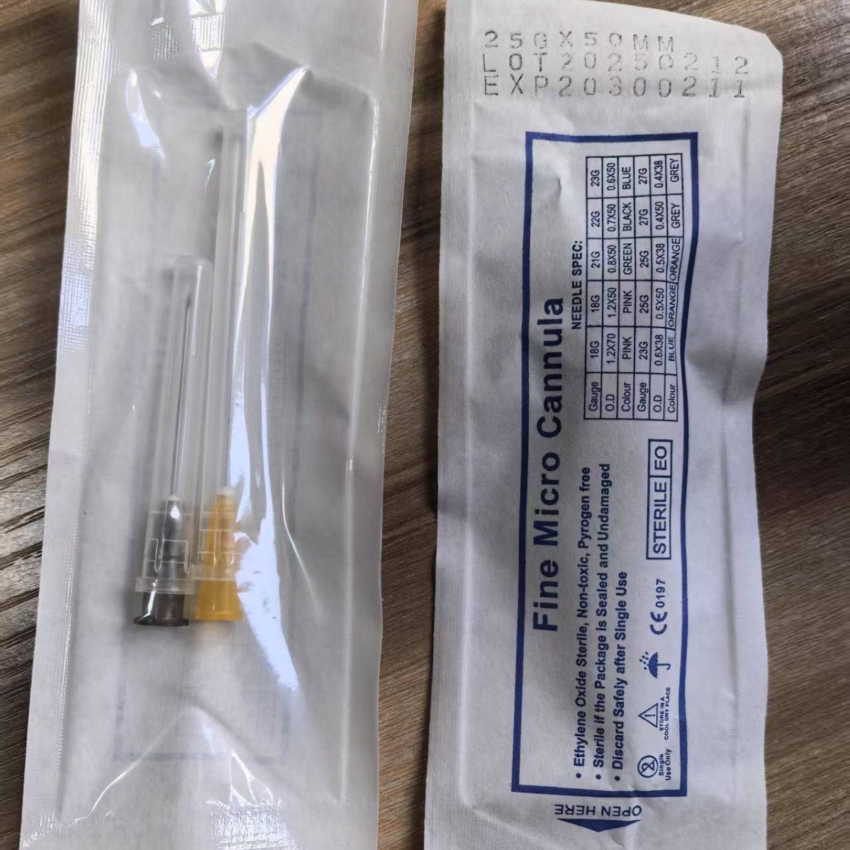 Cross-border exclusive disposable beauty needle blunt needle tip plastic syringe 21/22G disposable small needle tip details Picture