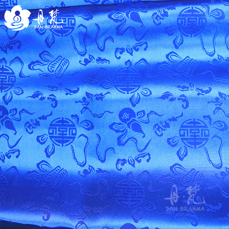 Tibet Tibetan fabric satin five-color fabric auspicious eight treasure color fabric handmade diy five colors full figure
