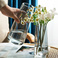 轻奢简约玻璃花瓶透明创意水培植物鲜花网红花瓶北欧客厅插花摆件1图
