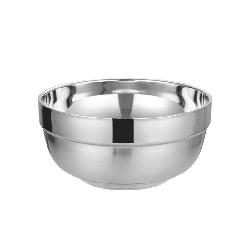 304 Stainless Steel Bowl Food Grade Soup Bowl Household Children Double Heat Insulation Small Bowl Korean Platinum Bowl Item Picture