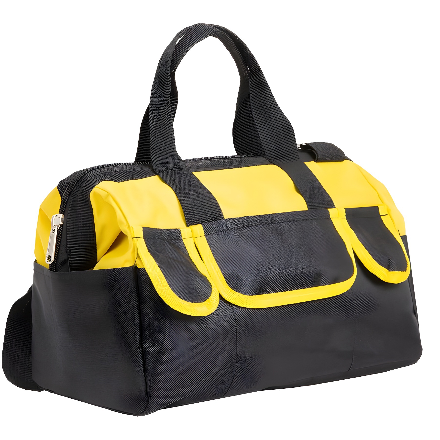This tool bag is a hand-held multi-functional maintenance canvas large thickened tool bag, specially designed for men's wear-resistant installation and portable electrician's bag Item Picture