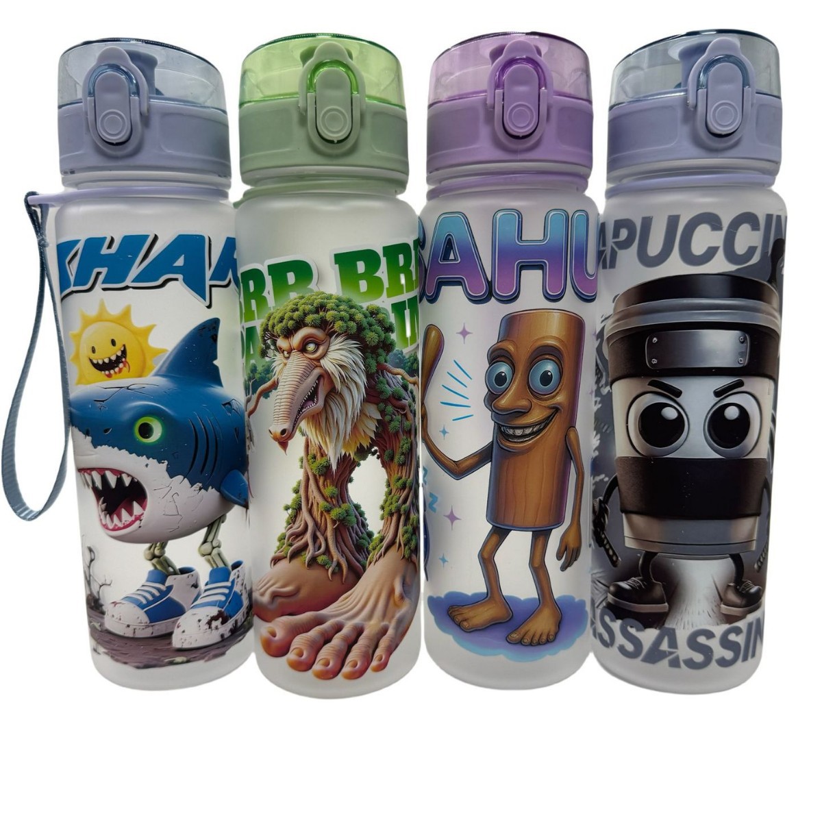 Xinshan Haijing patterned water cup, spray-painted space cup, student drinking cup, portable outdoor sports water cup full figure