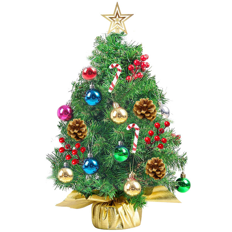 Cross-border 50cm / 60cm small mini Christmas tree set, 45cm / 1.5m Christmas decoration Specification image