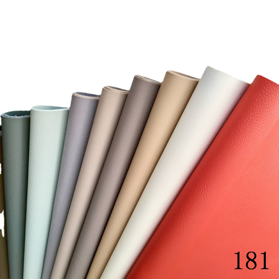 Lychee-patterned PVC artificial leather, skin-like suede base, soft packaging decoration, sofa seat, car floor mat, leather fabric Item Picture