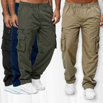 2022 Men's ebay Casual multi-pocket loose straight overalls outdoor pants Fitness pants