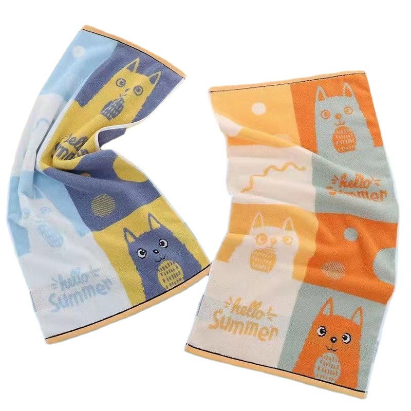 Sweet Cotton Towel Lovely Jacquard Face Towel Absorbent Company Gift Merchants Super Household New Products A Hair Item Picture