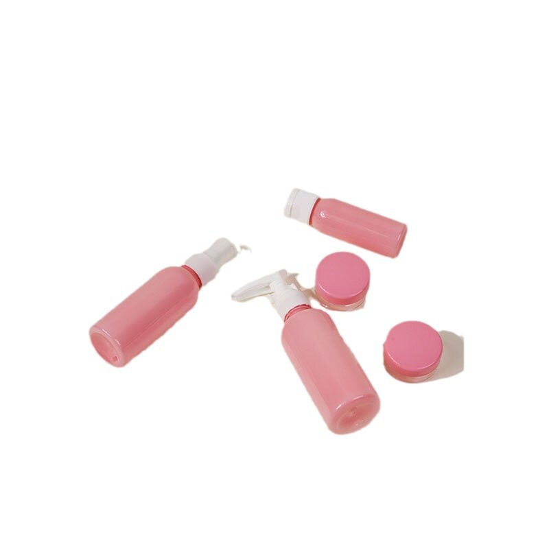 Empty bottles, travel sets, skin care products, toner, body lotion, body wash, shampoo, and spray bottles Item Picture