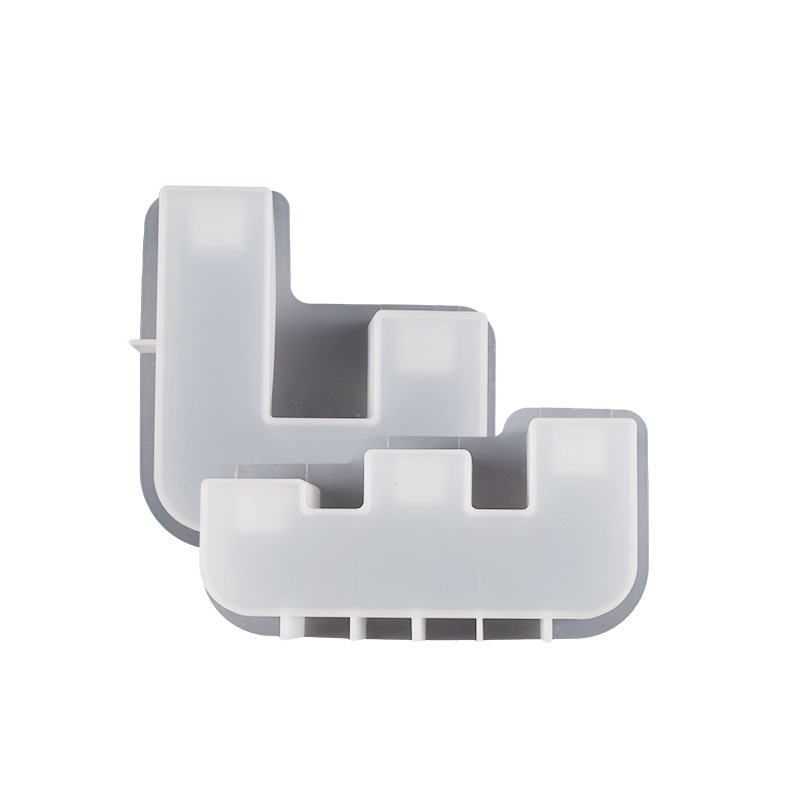 Crystal resin resin mirror surface stepped candlestick, silicone mold, diy gypsum candlestick stand, display table, handicrafts and ornaments Item Picture