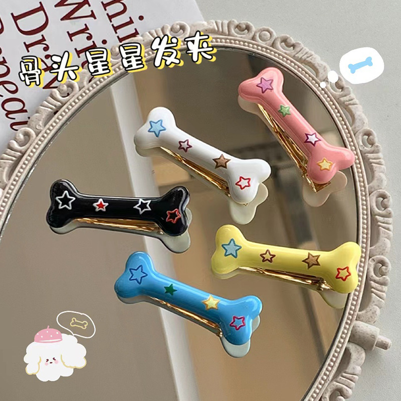 Niche japonés yuki clip de pelo chica chica Y2K estrella flequilla clip ins dulce cool estampado hueso clip de pelo accesorios de pelo Application Scenario