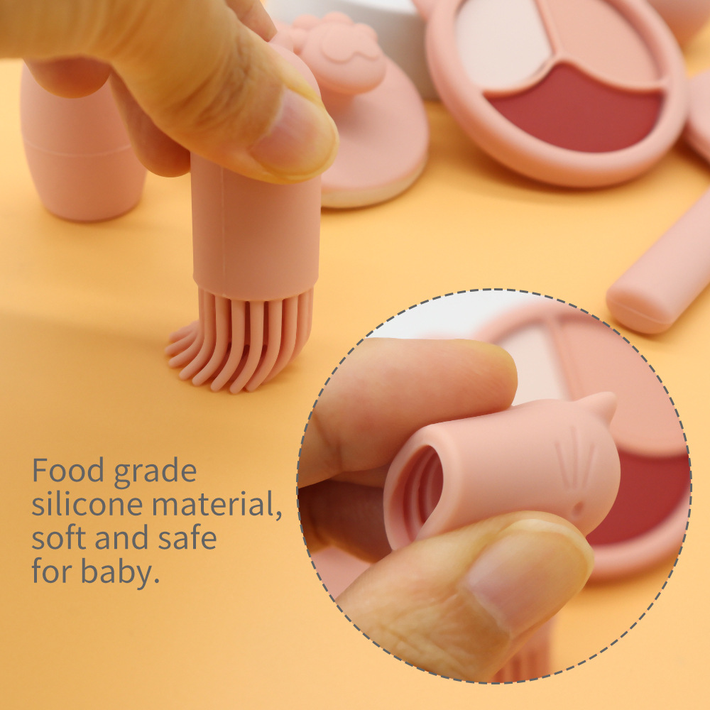 Cross-border new silicone children's dressing toy table, makeup set, girl simulation cosmetics, play house toy Specification drawing