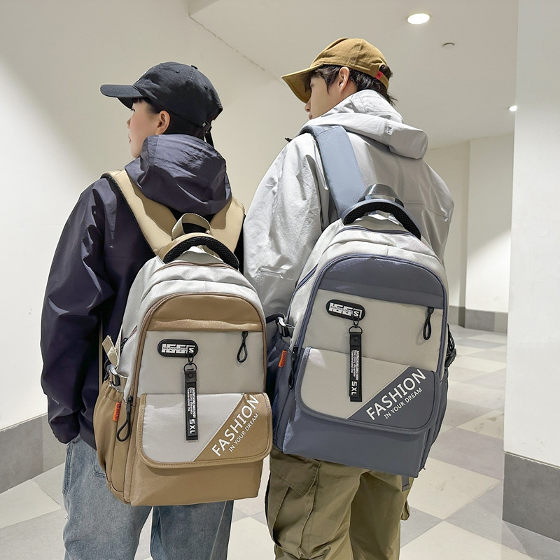 2025 New large-capacity Japanese-style simple backpack, a backpack for junior and senior high school students and teenage girls, with a high level of appearance details Picture