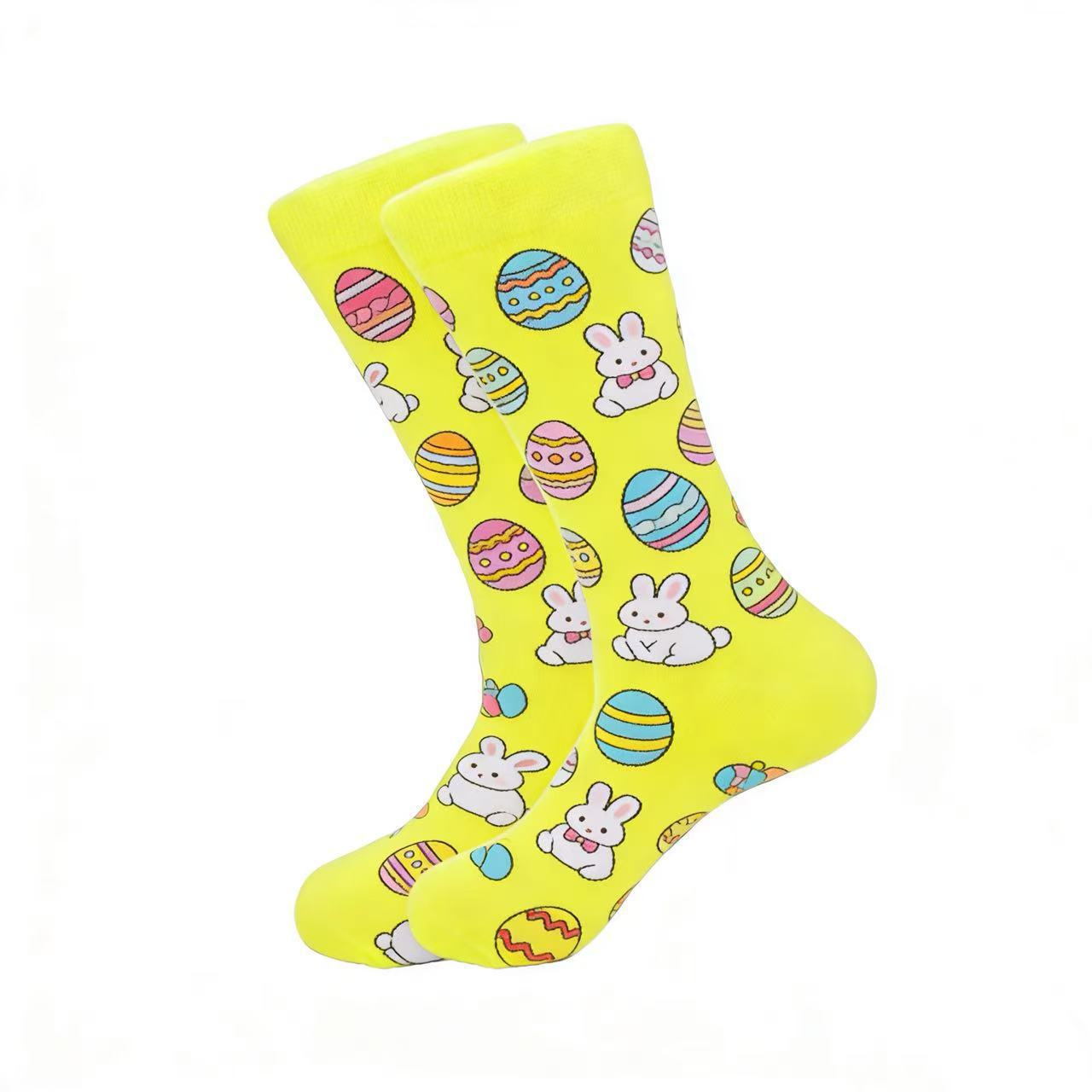 New Easter bestseller mid-calf socks from the street stall, Amazon creative animal cartoon pattern trendy socks, export socks pic 11