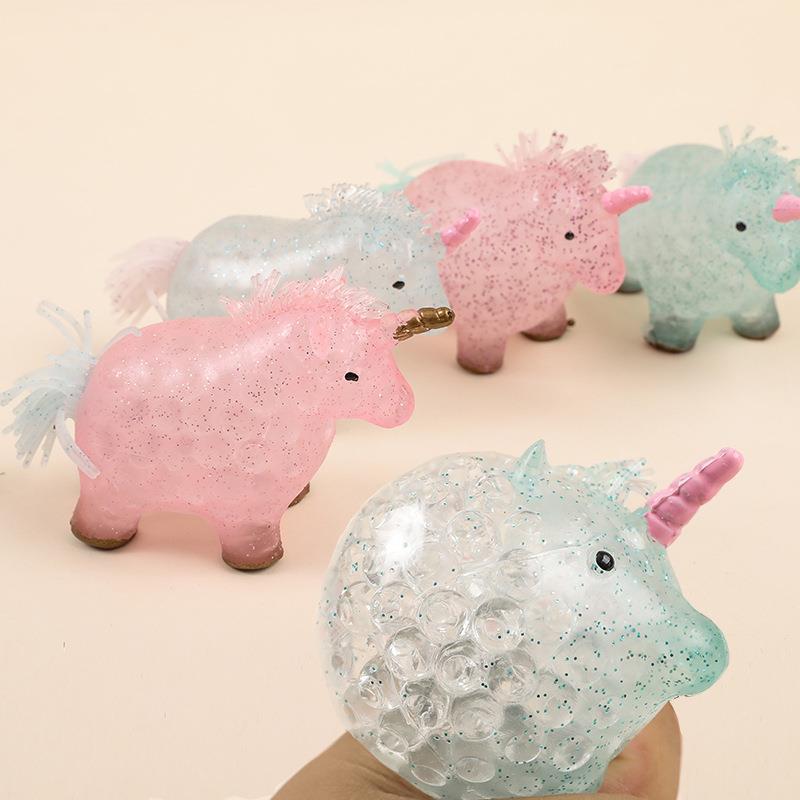 Cross-Border Tpr Bubble Large Bead Unicorn Stretch Squeeze Unicorn Vent Ball Pinch Relief Relief Toy Wholesale