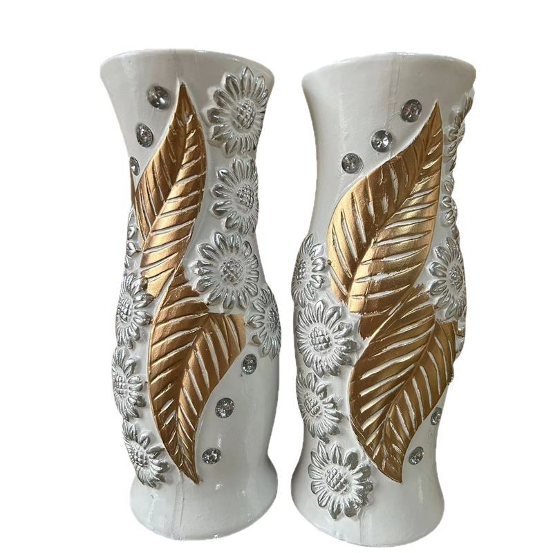 30CM مزهرية ذهبية، مزخرفة بخزفية مزخرفة مزخرفة Item Picture