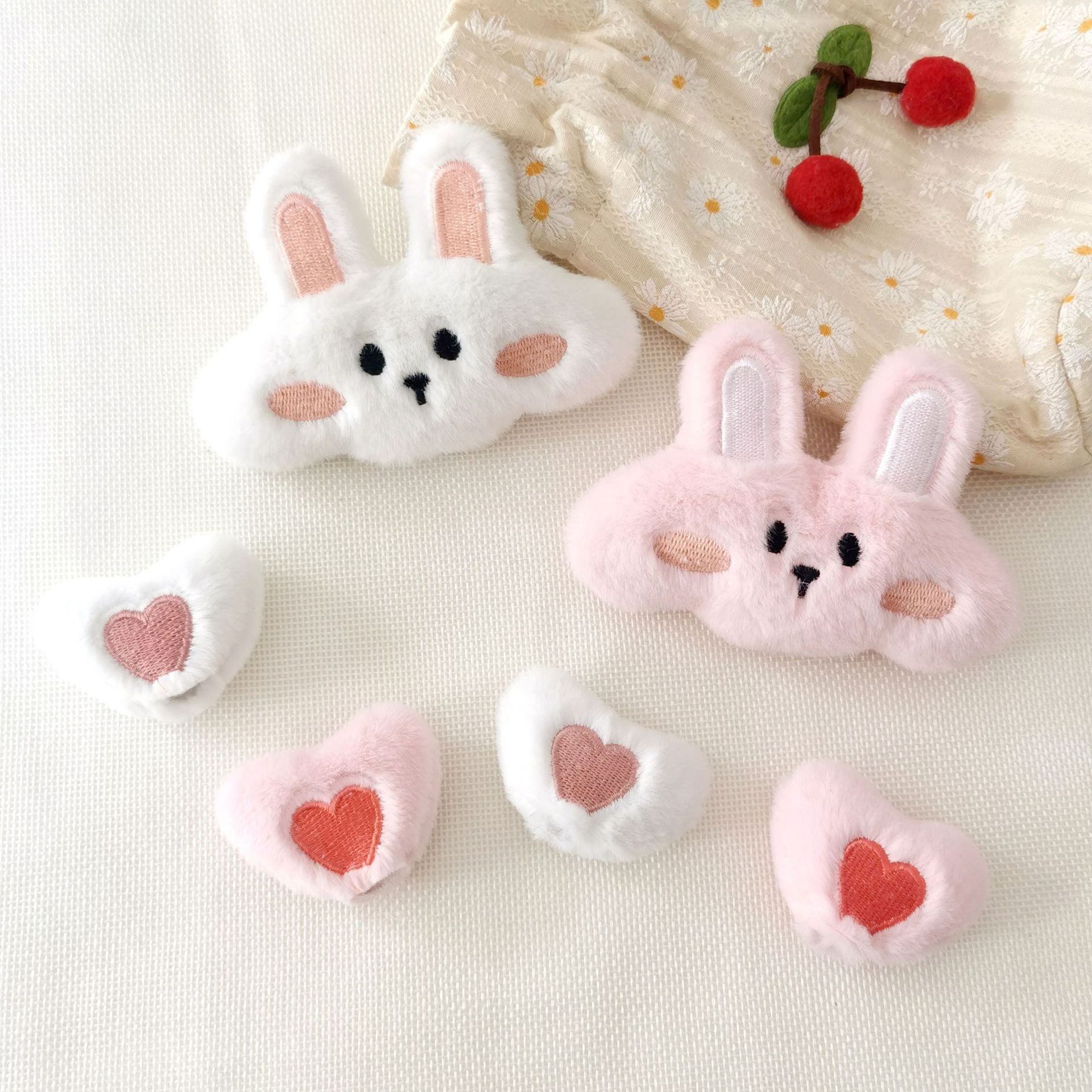 Sea Jump Accessories Plush Cartoon Bunny Love Ears Hair Clip Hair Head Accessories Diy Bag Hat Shoes Socks details Picture