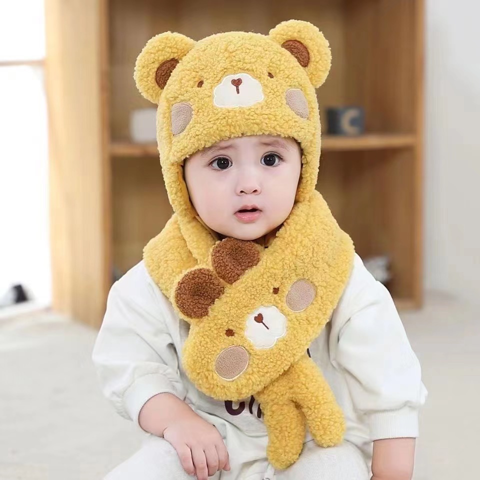 Winter Cute Super Cute Baby Ear Protection Warm Thick Baby Hat Boys And Girls Furry Hat Lei Feng Hat details Picture