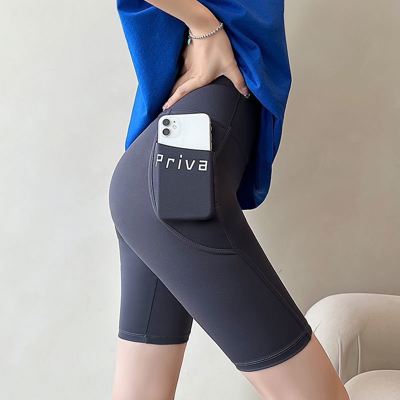 Women With Pocket Shark Quarter Pants Wear Spring And Summer Thin High-Waisted Sandfish Barbie Pants Cycling Pants Specification drawing