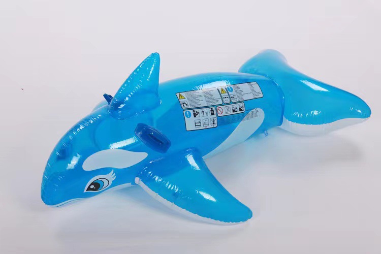 intex 58523 Transparent Blue Whale Water Ride Children's Water Play Toy pvc Children's Water Float Raft Specification image