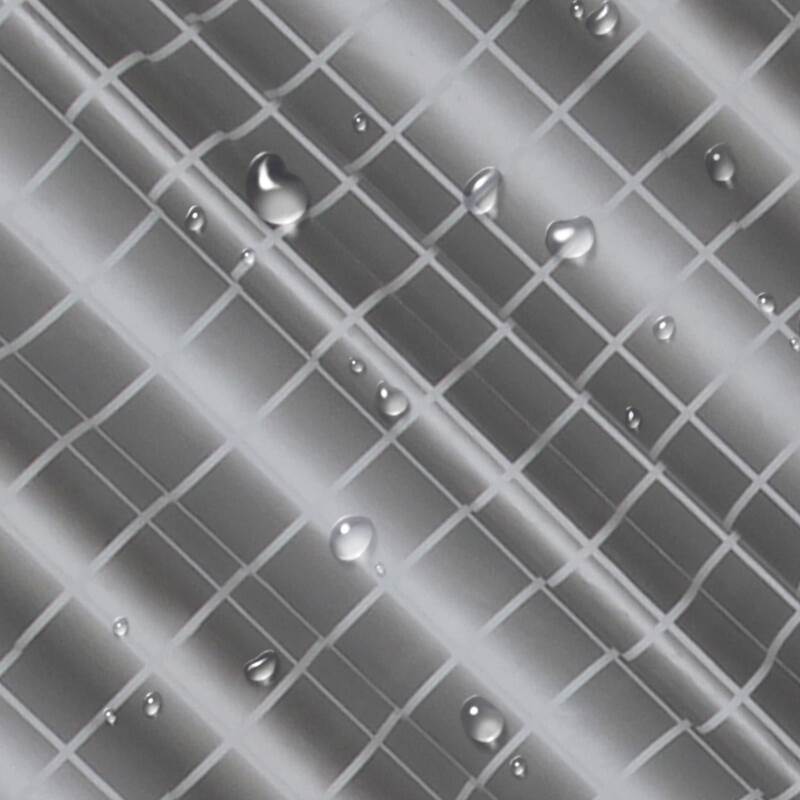 Manufacturers Selling New Explosive Waterproof Shower Curtain Gray Bottom Lattice Polyester Shower Curtain Bathroom Partition Curtain To Send Hooks Application Scenario